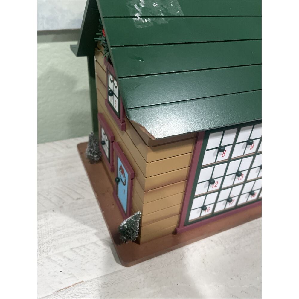 Wooden House Advent Calendar, Christmas Theme Plow And Hearth 24 Wooden Figurine - Picture 16 of 16
